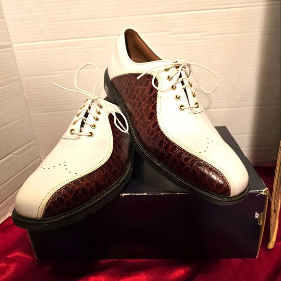 FootJoy | Shoes | Footjoy Icon 5246 Fj Men White Brown Snake  display picture 1